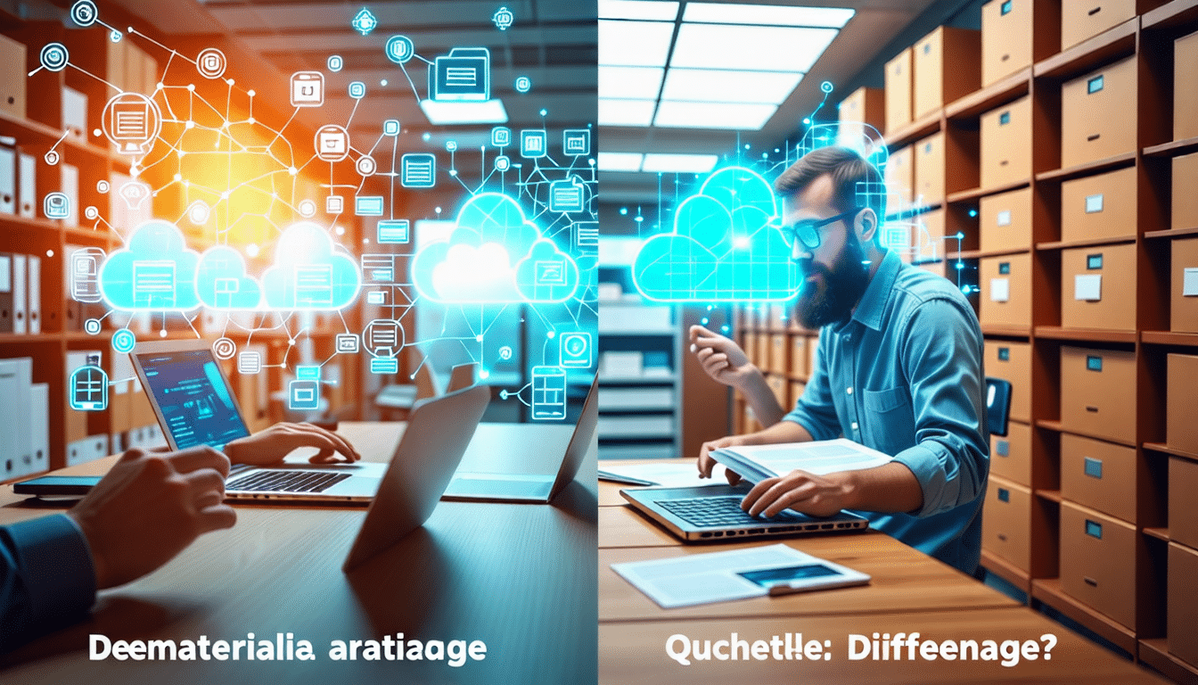découvrez les distinctions entre la dématérialisation et l&rsquo;archivage dans cet article. comprenez comment ces deux concepts facilitent la gestion documentaire et améliorent l&rsquo;efficacité des entreprises tout en assurant la sécurité des données.
