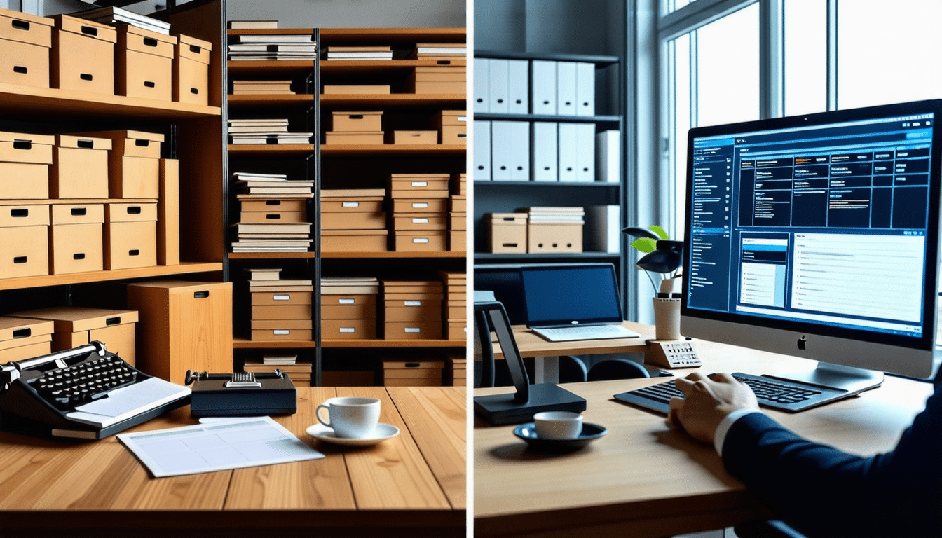 découvrez les meilleures pratiques pour gérer vos archives avec notre guide sur la dématérialisation et le papier. comparez les avantages et inconvénients de chaque méthode pour optimiser l&rsquo;organisation, la sécurité et l&rsquo;accessibilité de vos documents. trouvez des solutions adaptées à vos besoins.