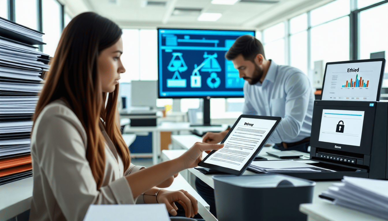 découvrez les enjeux éthiques liés à la dématérialisation des documents, un sujet central à l&rsquo;ère numérique. cette analyse explore les implications sur la confidentialité, la sécurité des données et l&rsquo;accessibilité, tout en soulignant l&rsquo;importance d&rsquo;une approche responsable et équilibrée.