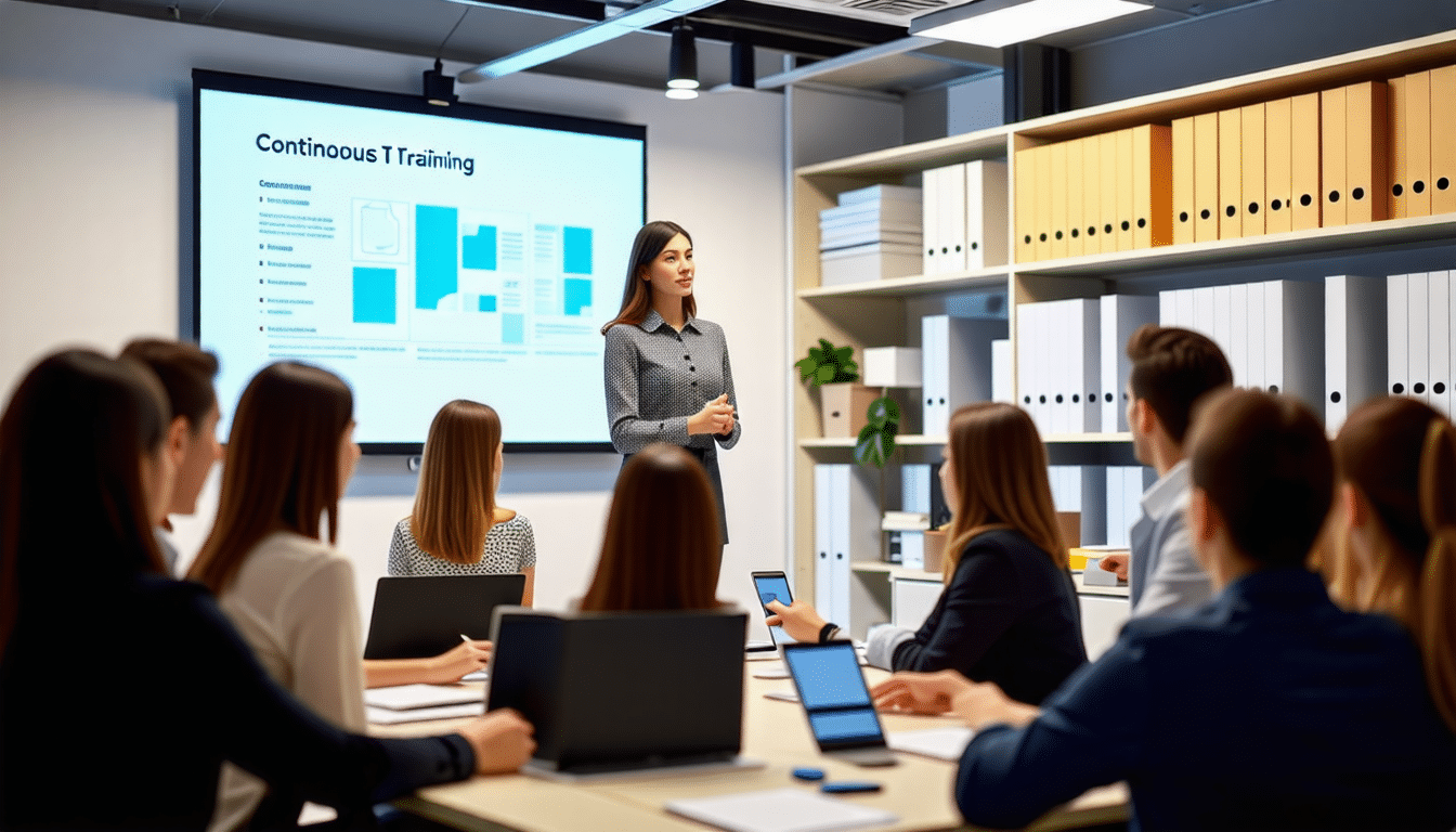découvrez pourquoi la formation continue en gestion documentaire est essentielle pour rester à jour dans un environnement en constante évolution. apprenez à optimiser vos compétences, améliorer la gestion de l’information et garantir la conformité, tout en favorisant une culture d’amélioration continue au sein de votre organisation.