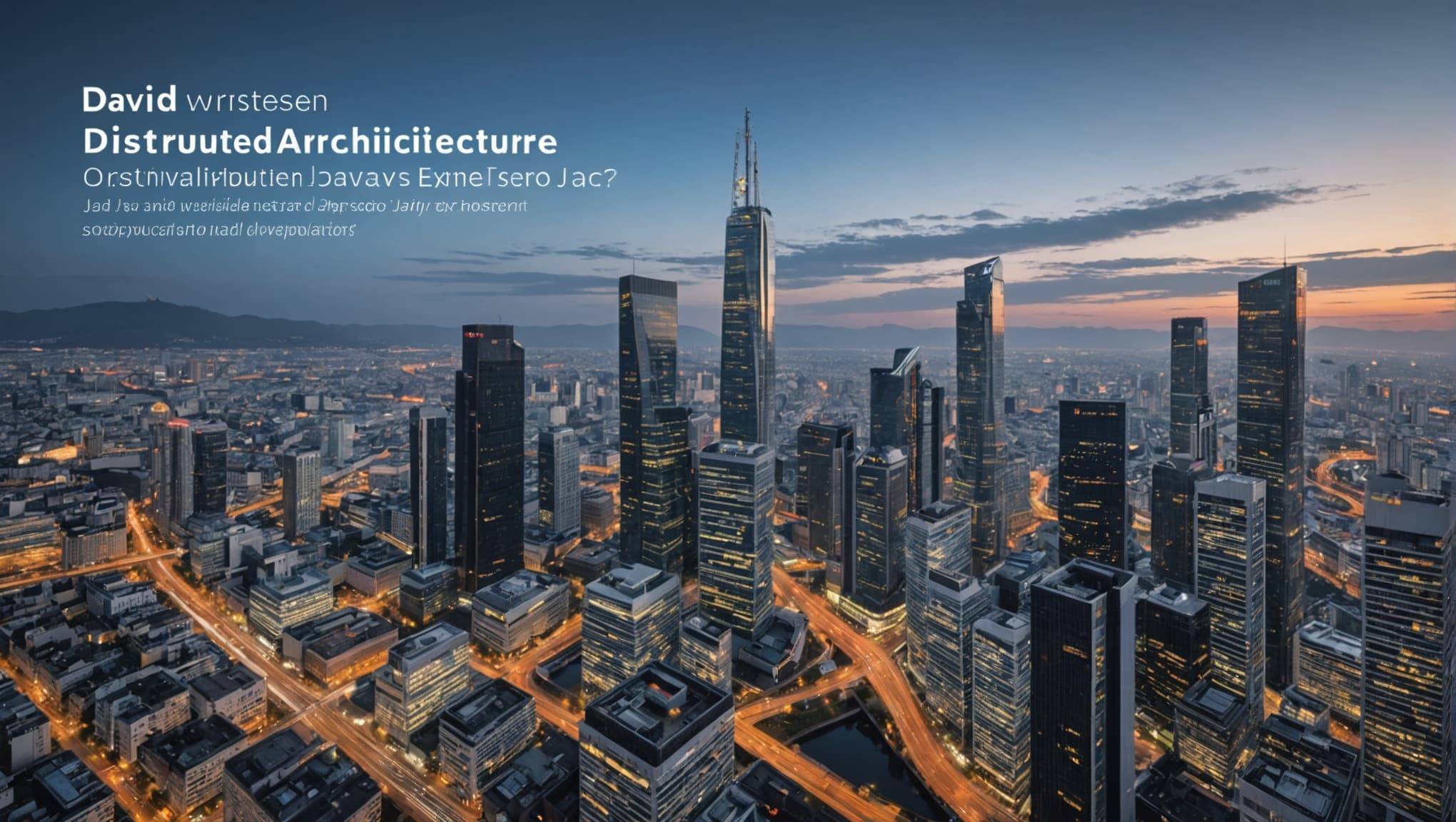 Distributed Architecture A Competitive Advantage David Wursteisen Java And Test Driven Development Expert At Soat.jpeg