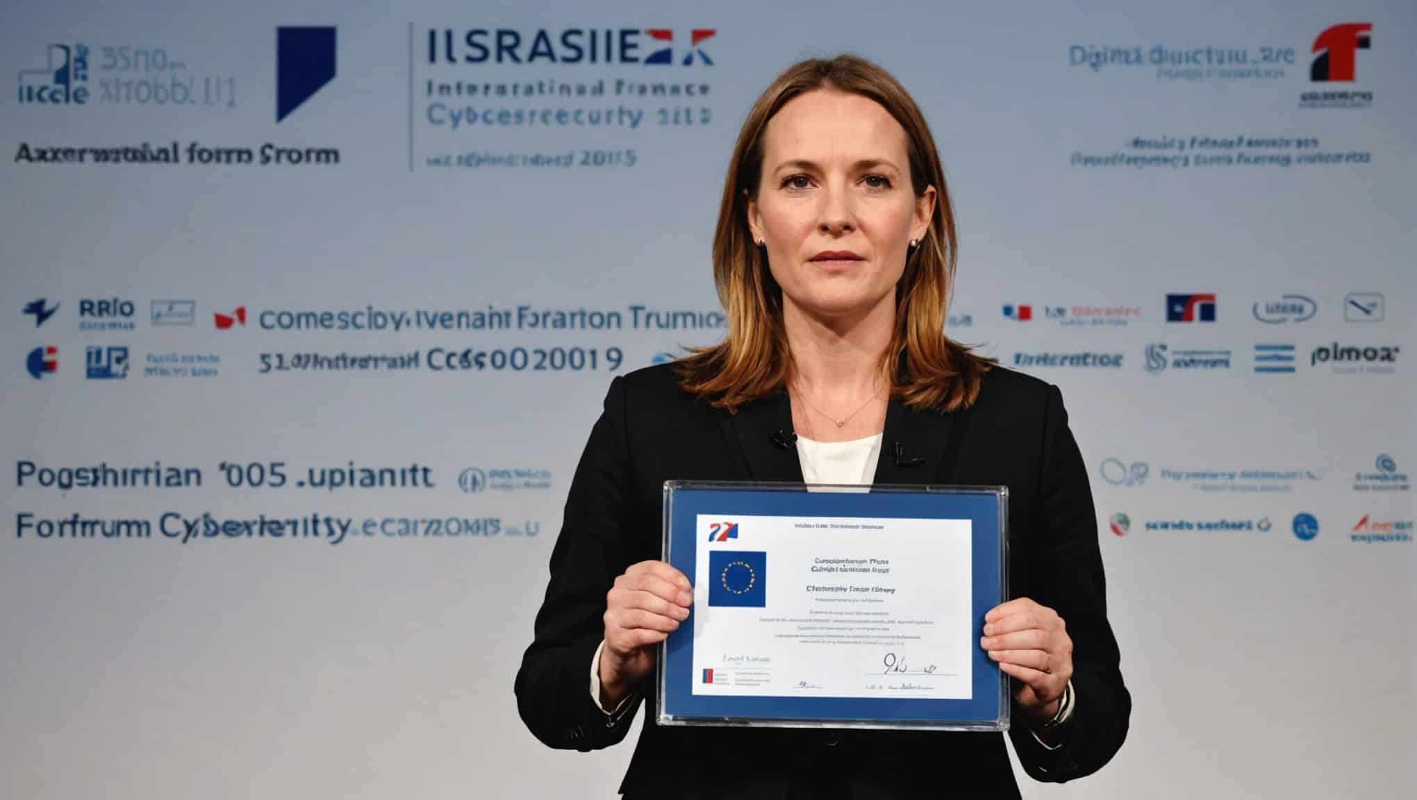 New Industrial France Axelle Lemaire Awards The First France Cybersecurity Labels At The 2015 International Cybersecurity Forum.jpeg