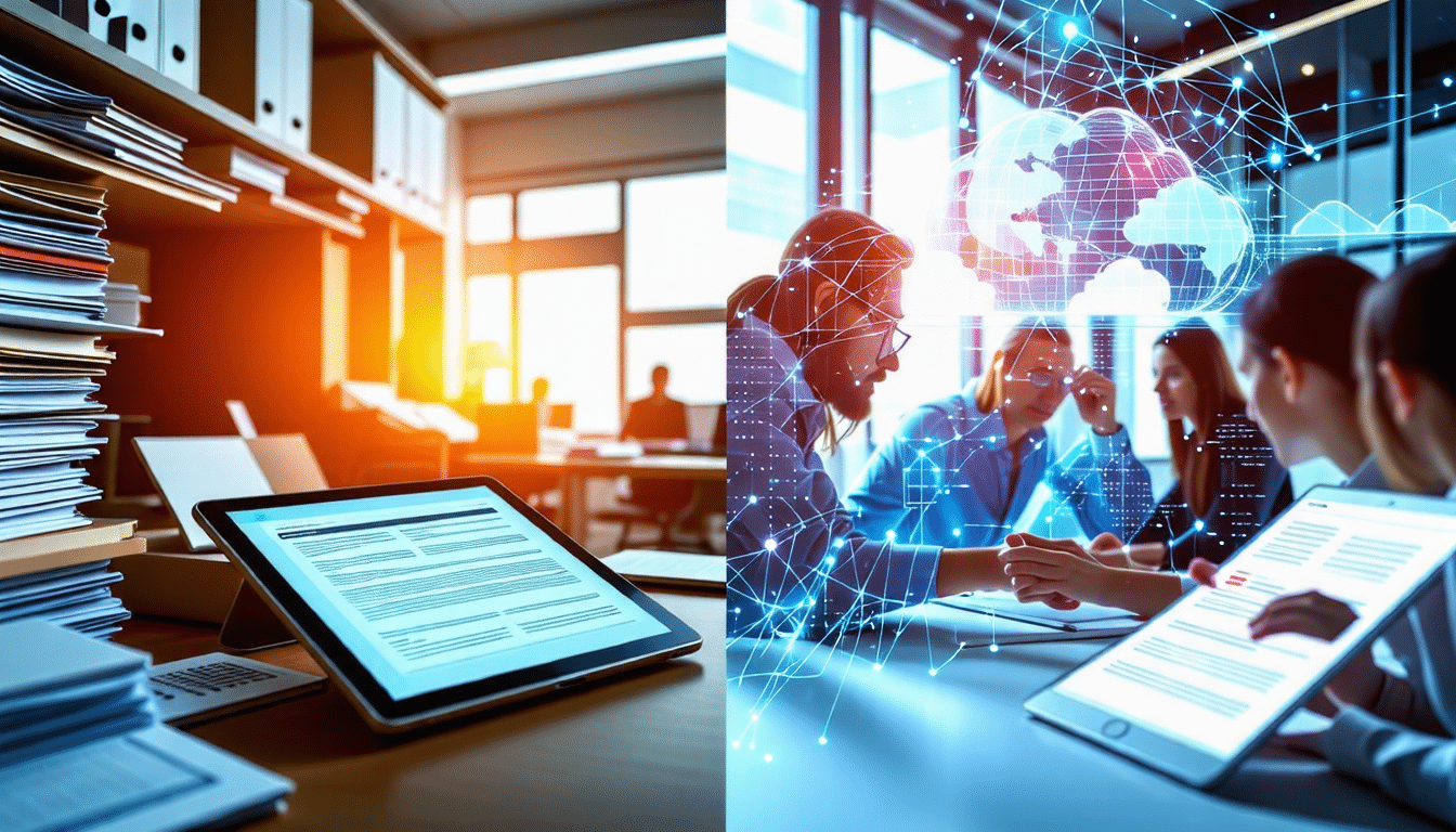 découvrez les principes fondamentaux de la dématérialisation, un processus essentiel pour optimiser la gestion documentaire et améliorer l'efficacité opérationnelle. apprenez comment cette approche moderne transforme les entreprises en réduisant les coûts, en simplifiant les flux d'information et en facilitant l'accès aux données.